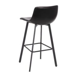 Flash Furniture Caleb Modern Armless 30 Inch Bar Height Commercial Grade Barstools With Footrests And Matte Iron Frames, Set Of 2 -Flash Furniture GUEST 241d8d94 6618 490a be83 5eb23e534b63