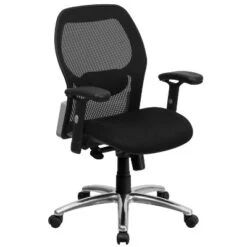 Flash Furniture Mid-Back Super Mesh Executive Swivel Office Chair With Knee Tilt Control And Adjustable Arms 7 Flash Furniture Mid-Back Super Mesh Executive Swivel Office Chair With Knee Tilt Control And Adjustable Arms -Flash Furniture GUEST 24281d76 ff5f 4dc6 a59a 0b1ec0421553