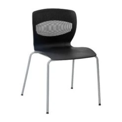 Flash Furniture HERCULES Series Commercial Grade 770 Lb. Capacity Ergonomic Stack Chair With Lumbar Support And Steel Frame -Flash Furniture GUEST 2443c827 7375 44de b0fd cb1bdb2165b1
