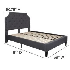 Flash Furniture Brighton Arched Tufted Upholstered Platform Bed 11 Flash Furniture Brighton Arched Tufted Upholstered Platform Bed -Flash Furniture GUEST 26085441 bb66 4cb7 a9d2 adcf94aeb00f