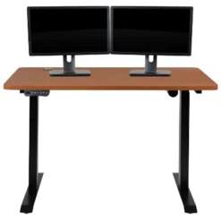 Flash Furniture Electric Height Adjustable Standing Desk - Table Top 48" Wide - 24" Deep -Flash Furniture GUEST 2738194b 368a 40ec 8165 862a1086129d