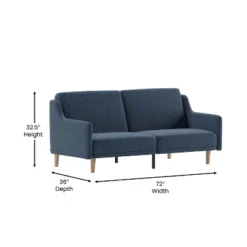 Flash Furniture Delphine Premium Convertible Split Back Sofa Futon With Curved Armrests And Solid Wood Legs 17 Flash Furniture Delphine Premium Convertible Split Back Sofa Futon With Curved Armrests And Solid Wood Legs -Flash Furniture GUEST 27aebfc5 ae22 4135 bc35 7cf2fc4e7406