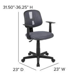 Flash Furniture Flash Fundamentals Mid-Back Mesh Swivel Task Office Chair With Pivot Back And Arms 18 Flash Furniture Flash Fundamentals Mid-Back Mesh Swivel Task Office Chair With Pivot Back And Arms -Flash Furniture GUEST 27b441e8 0a01 4418 a34d e453e27eb4bb