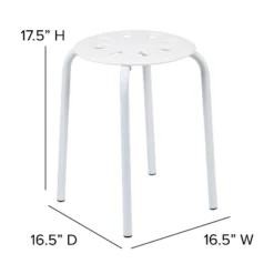 Flash Furniture Plastic Nesting Stack Stools, 17.5"Height (5 Pack) 13 Flash Furniture Plastic Nesting Stack Stools, 17.5"Height (5 Pack) -Flash Furniture GUEST 27b6e64e 1db9 48bd a785 7d348df0f63b