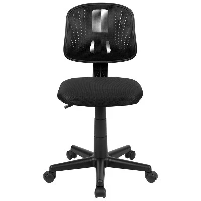 Flash Furniture Flash Fundamentals Mid-Back Mesh Swivel Task Office Chair With Pivot Back 2 Flash Furniture Flash Fundamentals Mid-Back Mesh Swivel Task Office Chair With Pivot Back - Image 2