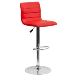 Flash Furniture Modern Vinyl Adjustable Height Barstool With Horizontal Stitch Back 39 Flash Furniture Modern Vinyl Adjustable Height Barstool With Horizontal Stitch Back -Flash Furniture GUEST 27e723e3 5ff1 42c9 8b66 8b38b166428d