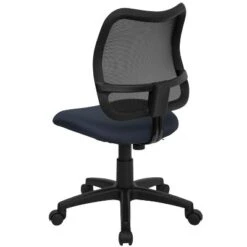 Flash Furniture Mid-Back Navy Blue Mesh Swivel Task Office Chair