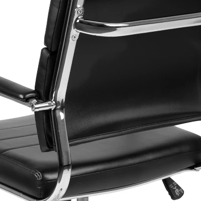Flash Furniture Mid-Back LeatherSoft Contemporary Panel Executive Swivel Office Chair 7 Flash Furniture Mid-Back LeatherSoft Contemporary Panel Executive Swivel Office Chair - Image 7