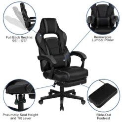 Flash Furniture X40 Gaming Chair Racing Ergonomic Computer Chair With Fully Reclining Back/Arms, Slide-Out Footrest, Massaging Lumbar 24 Flash Furniture X40 Gaming Chair Racing Ergonomic Computer Chair With Fully Reclining Back/Arms, Slide-Out Footrest, Massaging Lumbar -Flash Furniture GUEST 2b740e6b 2426 4eed 8094 80d08a51b331