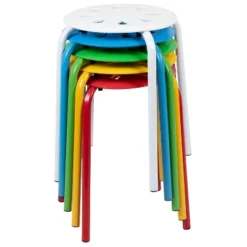 Flash Furniture Plastic Nesting Stack Stools, 17.5"Height (5 Pack) 18 Flash Furniture Plastic Nesting Stack Stools, 17.5"Height (5 Pack) -Flash Furniture GUEST 2be1e207 23fe 4ef1 bf22 0c6827b1aab3
