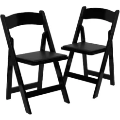 Flash Furniture 2 Pack HERCULES Series Wood Folding Chair With Vinyl Padded Seat -Flash Furniture GUEST 2bf71252 c78c 4624 9f87 41f9a5951971