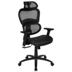 Flash Furniture Ergonomic Mesh Office Chair With 2-to-1 Synchro-Tilt, Adjustable Headrest, Lumbar Support, And Adjustable Pivot Arms -Flash Furniture GUEST 2e879167 4997 4ea2 8bb7 138cc1aeda77