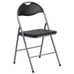 Flash Furniture 2 Pack HERCULES Series Black Vinyl Metal Folding Chair With Carrying Handle 15 Flash Furniture 2 Pack HERCULES Series Black Vinyl Metal Folding Chair With Carrying Handle -Flash Furniture GUEST 2f127483 950d 4b64 8437 62ac8194041c