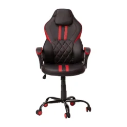 Flash Furniture Ergonomic Office Computer Chair - Adjustable Black And Red Designer Gaming Chair - 360° Swivel - Red Dual Wheel Casters -Flash Furniture GUEST 2ff1f0d8 807f 4395 bf8e 7efece8891fa