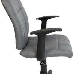 Flash Furniture Mid-Back Gray Quilted Vinyl Swivel Task Office Chair With Arms 11 Flash Furniture Mid-Back Gray Quilted Vinyl Swivel Task Office Chair With Arms -Flash Furniture GUEST 3092c7b5 b964 4dcd 84a5 c79d1206794e