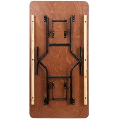 Flash Furniture 5-Foot Rectangular Wood Folding Banquet Table With Clear Coated Finished Top 14 Flash Furniture 5-Foot Rectangular Wood Folding Banquet Table With Clear Coated Finished Top -Flash Furniture GUEST 316fbccf ca52 479d acbe 71867b136dfa