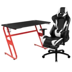 Flash Furniture Gaming Desk And Footrest Reclining Gaming Chair Set With Cup Holder And Headphone Hook 25 Flash Furniture Gaming Desk And Footrest Reclining Gaming Chair Set With Cup Holder And Headphone Hook -Flash Furniture GUEST 357729f5 4008 4090 9eaa 2e63049f6f51