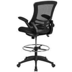 Flash Furniture Mid-Back Black Mesh Ergonomic Drafting Chair With Adjustable Foot Ring And Flip-Up Arms 20 Flash Furniture Mid-Back Black Mesh Ergonomic Drafting Chair With Adjustable Foot Ring And Flip-Up Arms -Flash Furniture GUEST 360a6cb4 b502 4b20 8c53 e67afa130e6d