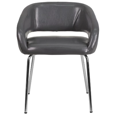 Flash Furniture Fusion Series Contemporary LeatherSoft Side Reception Chair With Chrome Legs 10 Flash Furniture Fusion Series Contemporary LeatherSoft Side Reception Chair With Chrome Legs - Image 10