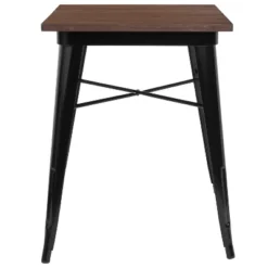 Flash Furniture 23.5" Square Metal Indoor Table With Rustic Wood Top 9 Flash Furniture 23.5" Square Metal Indoor Table With Rustic Wood Top -Flash Furniture GUEST 36f57cbd 483d 468b 8ec4 cd9e1b95b13c