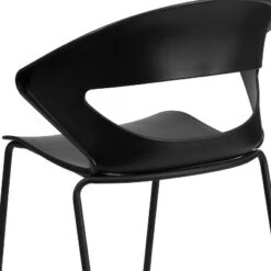 Flash Furniture HERCULES Series 440 Lb. Capacity Black Stack Chair -Flash Furniture GUEST 37385eda 2271 4078 aa47 9c6454c787f1