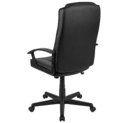 Flash Furniture Biscayne Flash Fundamentals High Back Black LeatherSoft-Padded Task Office Chair With Arms 21 Flash Furniture Biscayne Flash Fundamentals High Back Black LeatherSoft-Padded Task Office Chair With Arms -Flash Furniture GUEST 37bf3b5d 80c5 4f98 a28f 31ac559767ea