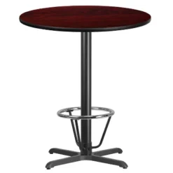Flash Furniture 36'' Round Laminate Table Top With 30'' X 30'' Bar Height Table Base And Foot Ring -Flash Furniture GUEST 37c6a541 6a8f 4e6b b08f a0777bae2658