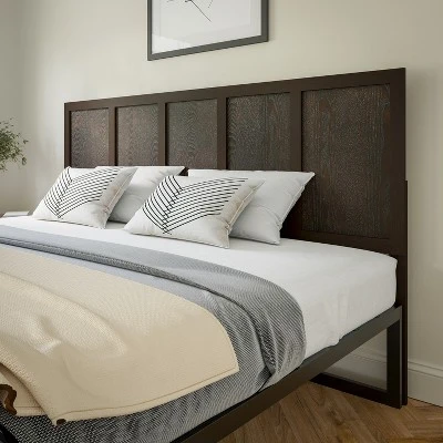 Flash Furniture Oliver Paneled Wooden Adjustable Headboard For Universal Metal Bed Frames 1 Flash Furniture Oliver Paneled Wooden Adjustable Headboard For Universal Metal Bed Frames