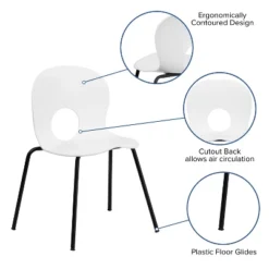 Flash Furniture HERCULES Series 770 Lb. Capacity Designer Plastic Stack Chair With Black Frame 12 Flash Furniture HERCULES Series 770 Lb. Capacity Designer Plastic Stack Chair With Black Frame -Flash Furniture GUEST 38b8fe3d 6f5f 4f49 850d ceac96ef38ad