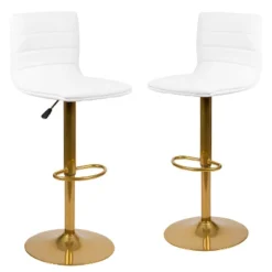 Flash Furniture Modern Vinyl Adjustable Height Barstool With Horizontal Stitch Back, Set Of 2 25 Flash Furniture Modern Vinyl Adjustable Height Barstool With Horizontal Stitch Back, Set Of 2 -Flash Furniture GUEST 38fa3767 9cf2 4b31 ba28 da8bc84e2b21