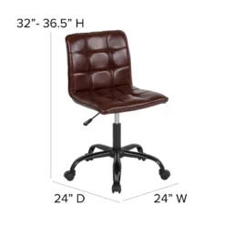Flash Furniture Sorrento Home And Office Armless Task Office Chair With Tufted Back/Seat -Flash Furniture GUEST 39932b85 8a4d 4a56 87ec f0b4b5abe1b7