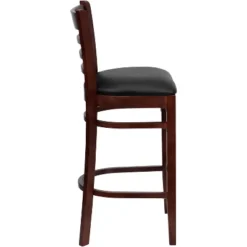 Flash Furniture Ladder Back Wooden Restaurant Barstool -Flash Furniture GUEST 3aa295e7 baa9 4bf4 87e6 55a9806be703