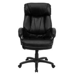 Flash Furniture Iris High Back Black LeatherSoft Executive Swivel Ergonomic Office Chair With Plush Headrest, Extensive Padding And Arms 8 Flash Furniture Iris High Back Black LeatherSoft Executive Swivel Ergonomic Office Chair With Plush Headrest, Extensive Padding And Arms -Flash Furniture GUEST 3b015b66 3b7d 4b41 a715 d62933a56af2
