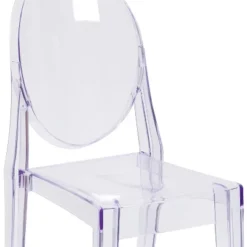 Flash Furniture Ghost Side Chair In Transparent Crystal -Flash Furniture GUEST 3bedf9b6 297c 47f9 8961 7b8fee84f652