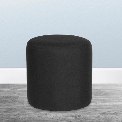 Flash Furniture Barrington Taut Upholstered Round Ottoman Pouf 3 Flash Furniture Barrington Taut Upholstered Round Ottoman Pouf - Image 3