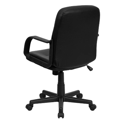 Flash Furniture Paulson Mid-Back Black Glove Vinyl Executive Swivel Office Chair With Arms 6 Flash Furniture Paulson Mid-Back Black Glove Vinyl Executive Swivel Office Chair With Arms - Image 6