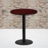 Flash Furniture 36'' Round Laminate Table Top With 24'' Round Bar Height Table Base