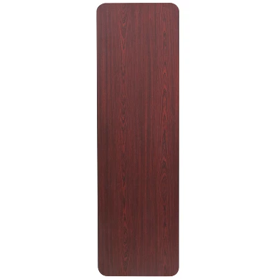 Flash Furniture 5-Foot High Pressure Mahogany Laminate Folding Training Table 1 Flash Furniture 5-Foot High Pressure Mahogany Laminate Folding Training Table