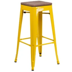 Flash Furniture 30" High Backless Metal Barstool With Square Wood Seat 31 Flash Furniture 30" High Backless Metal Barstool With Square Wood Seat -Flash Furniture GUEST 3f221c45 6c6b 4f3c 8ae5 c82dd98ca0b4