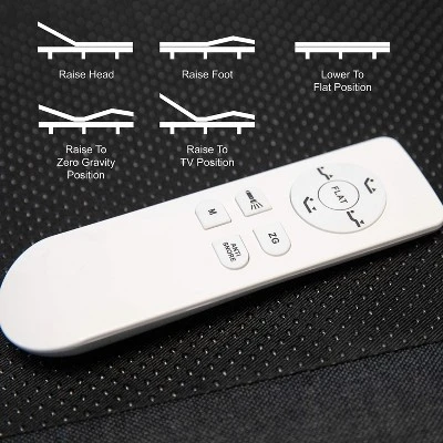 Flash Furniture Selene Adjustable Upholstered Bed Base With Wireless Remote, Three Leg Heights, & Independent Head/Foot Incline 11 Flash Furniture Selene Adjustable Upholstered Bed Base With Wireless Remote, Three Leg Heights, & Independent Head/Foot Incline - Image 11