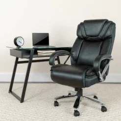 Flash Furniture HERCULES Series Big & Tall 500 Lb. Rated LeatherSoft Executive Swivel Ergonomic Office Chair With Extra Wide Seat