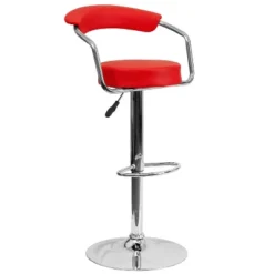 Flash Furniture Contemporary Vinyl Adjustable Height Barstool With Arms And Chrome Base 24 Flash Furniture Contemporary Vinyl Adjustable Height Barstool With Arms And Chrome Base -Flash Furniture GUEST 43dec78c f122 47df 9959 ab75cb2c951e