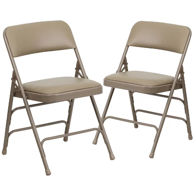 Flash Furniture HERCULES Series Metal Folding Chairs With Padded Seats | Set Of 2 Black Metal Folding Chairs 11 Flash Furniture HERCULES Series Metal Folding Chairs With Padded Seats | Set Of 2 Black Metal Folding Chairs - Image 11