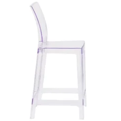 Flash Furniture Ghost Counter Stool With Square Back In Transparent Crystal 15 Flash Furniture Ghost Counter Stool With Square Back In Transparent Crystal -Flash Furniture GUEST 44234576 684e 4691 a8e1 55a0710fe698