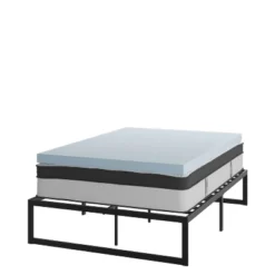 Flash Furniture 14 Inch Metal Platform Bed Frame With 12 Inch Pocket Spring Mattress In A Box And 3 Inch Cool Gel Memory Foam Topper 32 Flash Furniture 14 Inch Metal Platform Bed Frame With 12 Inch Pocket Spring Mattress In A Box And 3 Inch Cool Gel Memory Foam Topper -Flash Furniture GUEST 44abbc70 3035 4edb 8e85 43888c0f2fd5