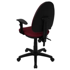 Flash Furniture Mid-Back Fabric Multifunction Swivel Ergonomic Task Office Chair With Adjustable Lumbar Support And Adjustable Arms