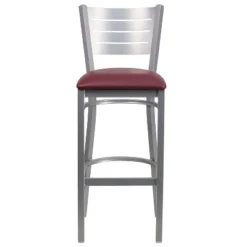 Flash Furniture Silver Slat Back Metal Restaurant Barstool 15 Flash Furniture Silver Slat Back Metal Restaurant Barstool -Flash Furniture GUEST 47ee7d0c 4664 41cf b33f a211afc18d41