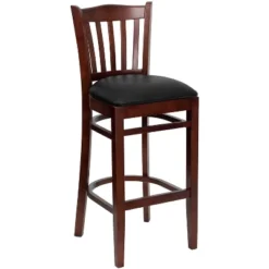 Flash Furniture Vertical Slat Back Wooden Restaurant Barstool -Flash Furniture GUEST 4870e67d 11b2 40de 9063 b7b086d1ee39