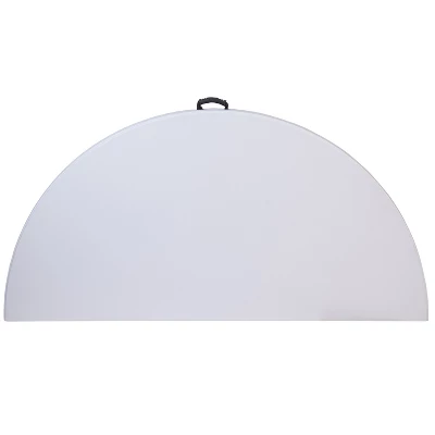 Flash Furniture 5.89-Foot Round Bi-Fold Granite White Plastic Banquet And Event Folding Table With Carrying Handle 3 Flash Furniture 5.89-Foot Round Bi-Fold Granite White Plastic Banquet And Event Folding Table With Carrying Handle - Image 3