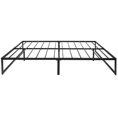 Flash Furniture 14 Inch Metal Platform Bed Frame - No Box Spring Needed With Steel Slat Support And Quick Lock Functionality 3 Flash Furniture 14 Inch Metal Platform Bed Frame - No Box Spring Needed With Steel Slat Support And Quick Lock Functionality - Image 3